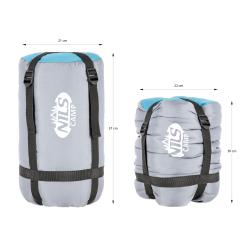 NILS NC2008 šedý/zelený spací pytel