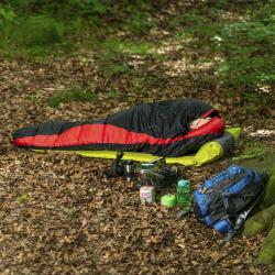 NILS Spací pytel NC2012, černý/červený