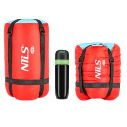 Nils NC2012 červený/modrý spací pytel