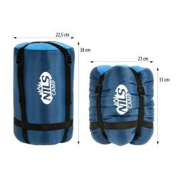 Nils NC2012 sivý/modrý spacák