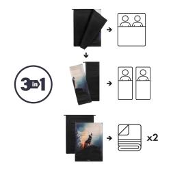 Nils NC3601 Wolf 3v1 spacák