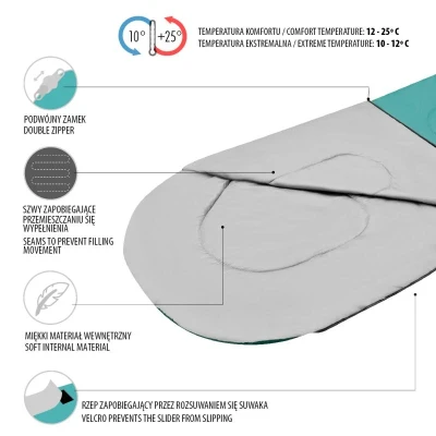 NILS Spací pytel NC2105 zelený (VÝPRODEJ)