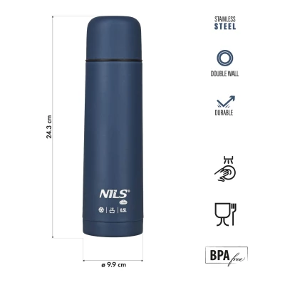 Nils Termoska Camp NC3803 modrá 500 ml