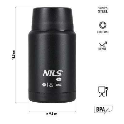 Nils Termoska na jídlo Camp NC3807 černá 550 ml