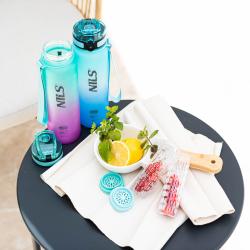 Nils Tritanová fľaša na pitie Camp NCD04 950 ml zeleno-ružová