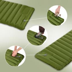 Nils Camp NC4402 zelená karimatka s integrovanou pumpou