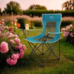 Nils Turistické křeslo Camp NC3302 modré/šedé