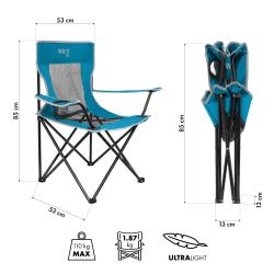 Nils Turistické kreslo Camp NC3302 modré/šedé