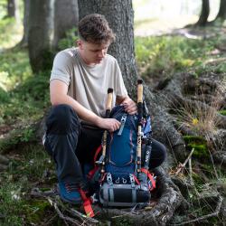 Nils CAMP NC1993 Northlake 30L + 10L modrý turistický batoh