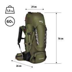 Nils Turistický batoh NC1994 Ramsvik 60L