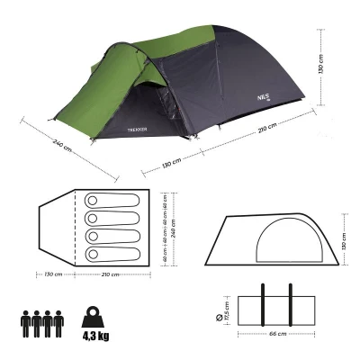 Nils Turistický stan NC6012 Trekker