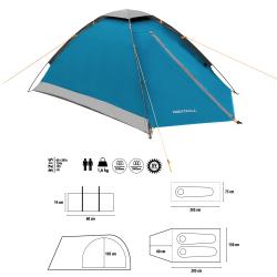 Nils Turistický stan Camp NC6033 Nightfall modrý/svetlo šedý