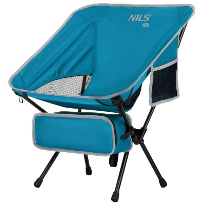 NILS Camp NC3320 modréUltralehké skládací křeslo