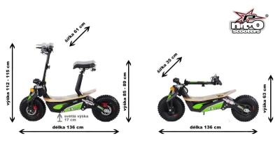 Nitro Scooters Monster 1000 Li-ion SL elektrická koloběžka
