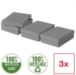 Esselte Home, set 3 ks, velikost M nízký, šedá Esselte Home, set 3 ks, velikost M nízký, šedá