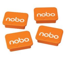 Nobo magnety 30 mm, oranžové (4) Nobo magnety 30 mm, oranžové (4)