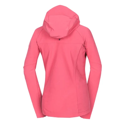 Northfinder ALLY-490coral dámská turistická softshellová bunda s kapucí