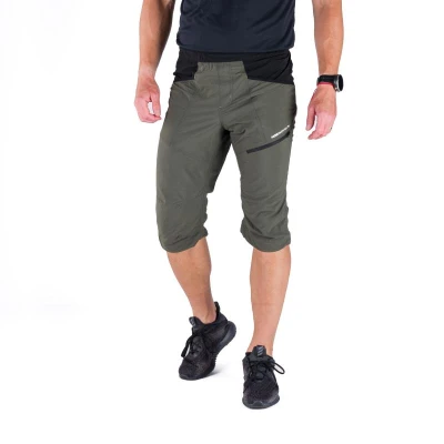 Northfinder ARTUR-550blackdarkgreen pánské turistické 3/4 kalhoty