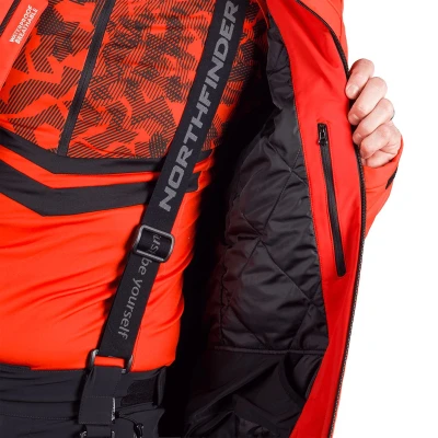 Northfinder BARTALAN-361redblack pánská lyžařská bunda