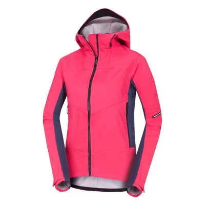 Northfinder CHANDRA-276blackpink dámská turistická softshellová bunda