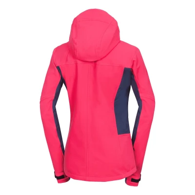 Northfinder CHANDRA-276blackpink dámská turistická softshellová bunda