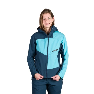 Northfinder CHANDRA-387blueblue dámská turistická softshellová bunda