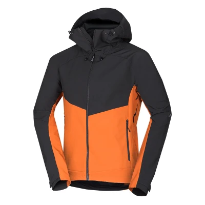 Northfinder CLIFTON-519cinnamonblack pánská turistická bunda s kapucí