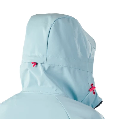 Northfinder DAMARIS-368skyblue dámská turistická softshellová bunda s kapucí