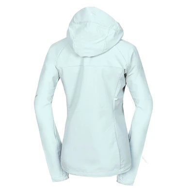 Northfinder DESTINEY-333lightgreen dámská turistická softshellová bunda s kapucí