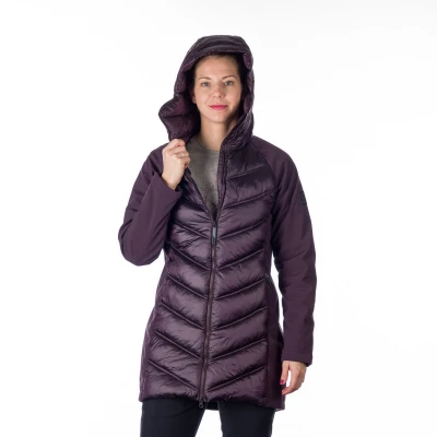 Northfinder MARGIE-532-darkplum dámská turistická softshellová bunda