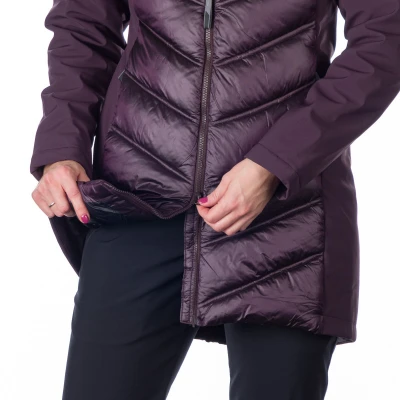 Northfinder MARGIE-532-darkplum dámská turistická softshellová bunda