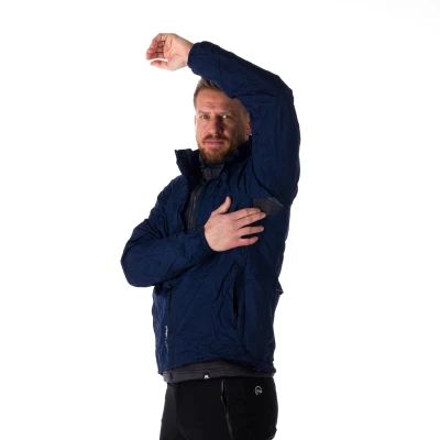 Northfinder NORTHKIT-BU-32682SII-darkblue pánská tréninková bunda s kapucí