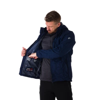 Northfinder NORTHKIT-BU-32682SII-darkblue pánská tréninková bunda s kapucí