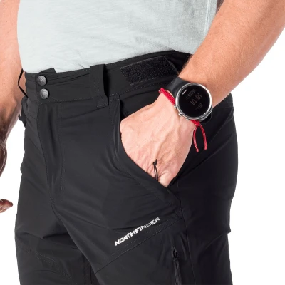 Northfinder SILVESTRE-270blackblack pánské turistické kalhoty