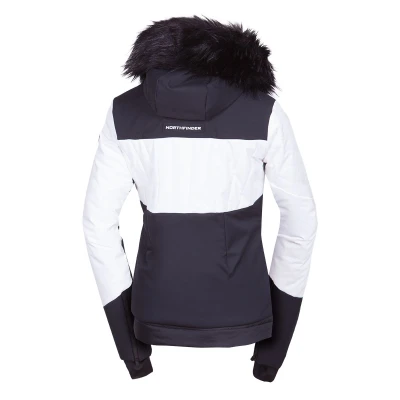 Northfinder TAYLER-212whiteblack dámská lyžařská bunda