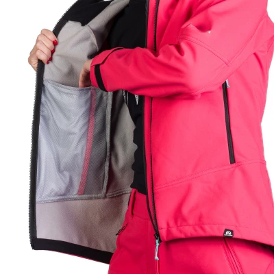 Northfinder TINA-355pink dámská turistická softshellová bunda