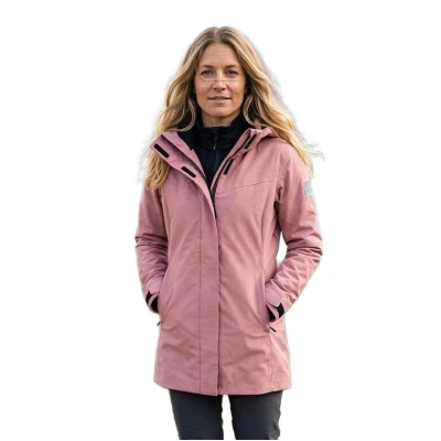 Northfinder YULIANA-537oldrose dámská turistická softshellová bunda s kapucí
