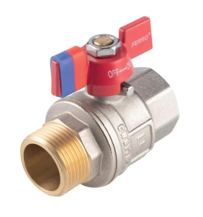 Kohout kulový plnoprůtočný - motýlek ŠM 1/2" Kohout kulový plnoprůtočný - motýlek ŠM 1/2"