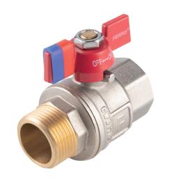 Kohout kulový plnoprůtočný - motýlek ŠM 3/4" Kohout kulový plnoprůtočný - motýlek ŠM 3/4"
