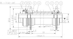 Novatec Náboj Přední D041SB-CL-15 Disc 32D 15X100