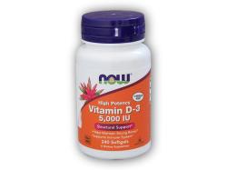 NOW Foods Vitamín D3 5000IU 240 softgel kapsúl
