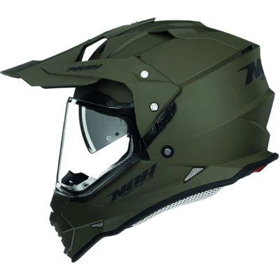 NOX N312 zelená matná enduro přilba