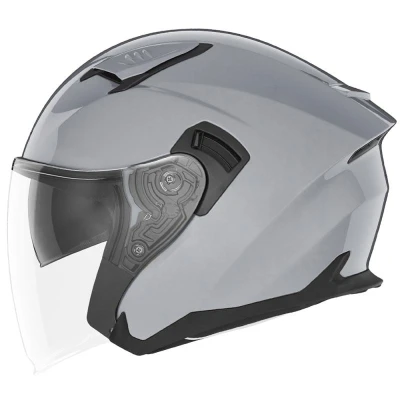 NOX N130 šedá otevřená helma na motorku