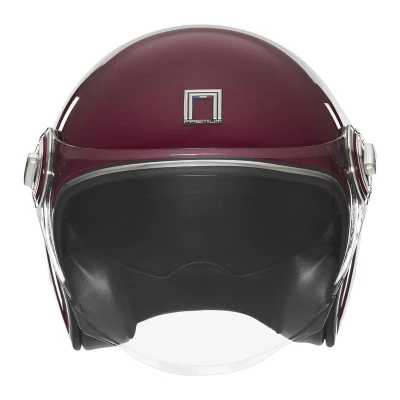 NOX Otevřená helma PREMIUM Heritage bordó