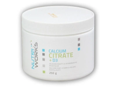 Nutri Works Calcium Citrate + D3 250g Nutri Works Calcium Citrate + D3 250g