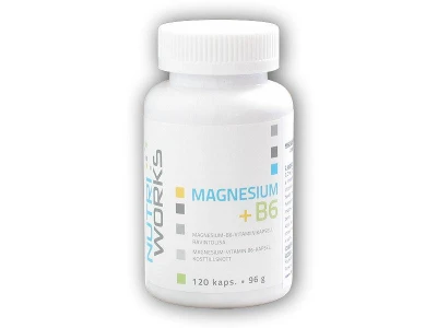 Nutri Works Magnesium + B6 120 kaplí Nutri Works Magnesium + B6 120 kaplí