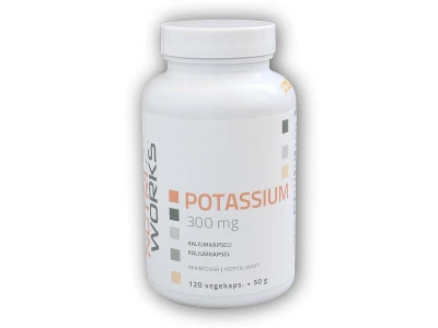 Nutri Works Potassium 300mg 120 kapslí Nutri Works Potassium 300mg 120 kapslí