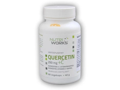 Nutri Works Quercetin + Vitamin C 250mg 60 kapslí Nutri Works Quercetin + Vitamin C 250mg 60 kapslí