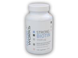 Nutri Works Strong Biotin 5500mcg 120 kapslí Nutri Works Strong Biotin 5500mcg 120 kapslí