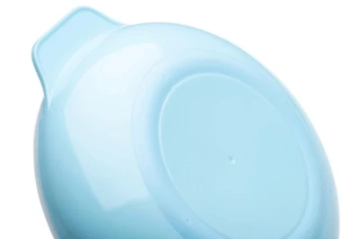 Nuvita Set termotalířku se silikonovou lžičkou a hrnečkem Pastel blue